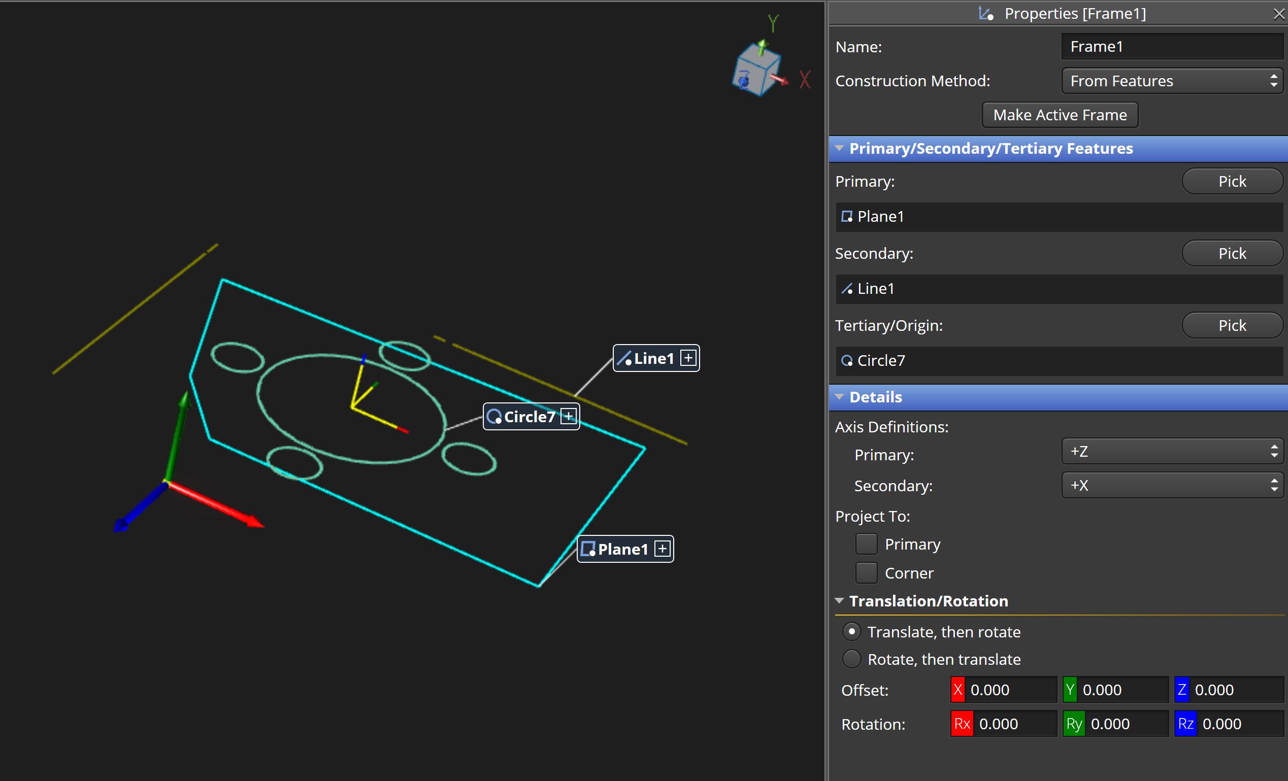 Coordinate Frame Creation